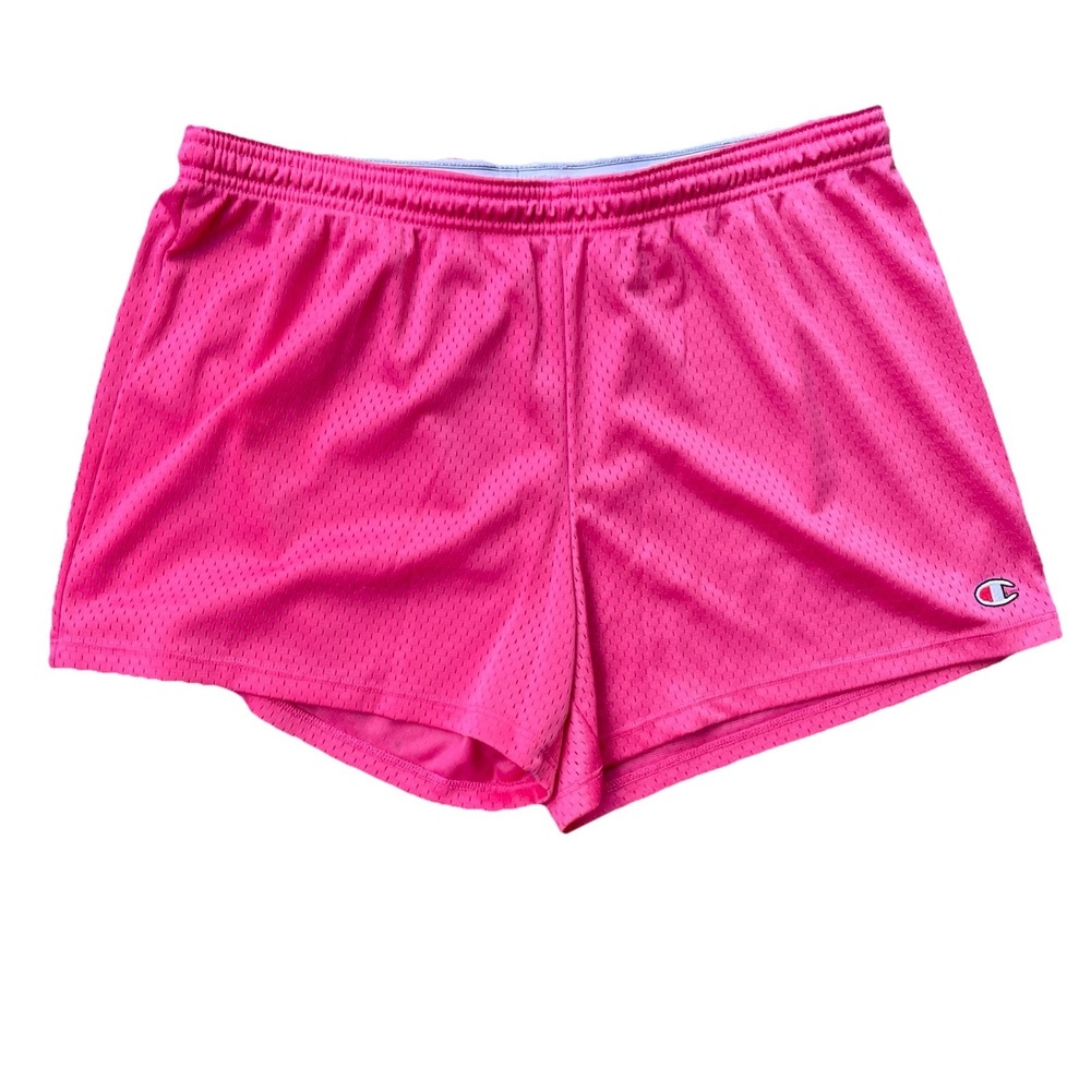 Women's champion athletic sport shorts pink size large